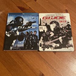 GI JOE 1 & 2 Blu-ray & 3D Blu-ray 