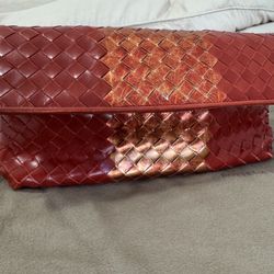 ORIGINAL Bottega Veneta  Red  Clutch Bag
