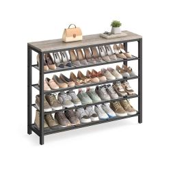 Shoe Rack with 4 Mesh Shelves