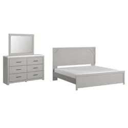 Cottonburg King Panel Bed with Mirrored Dresser Tremendous Reductions Start Today