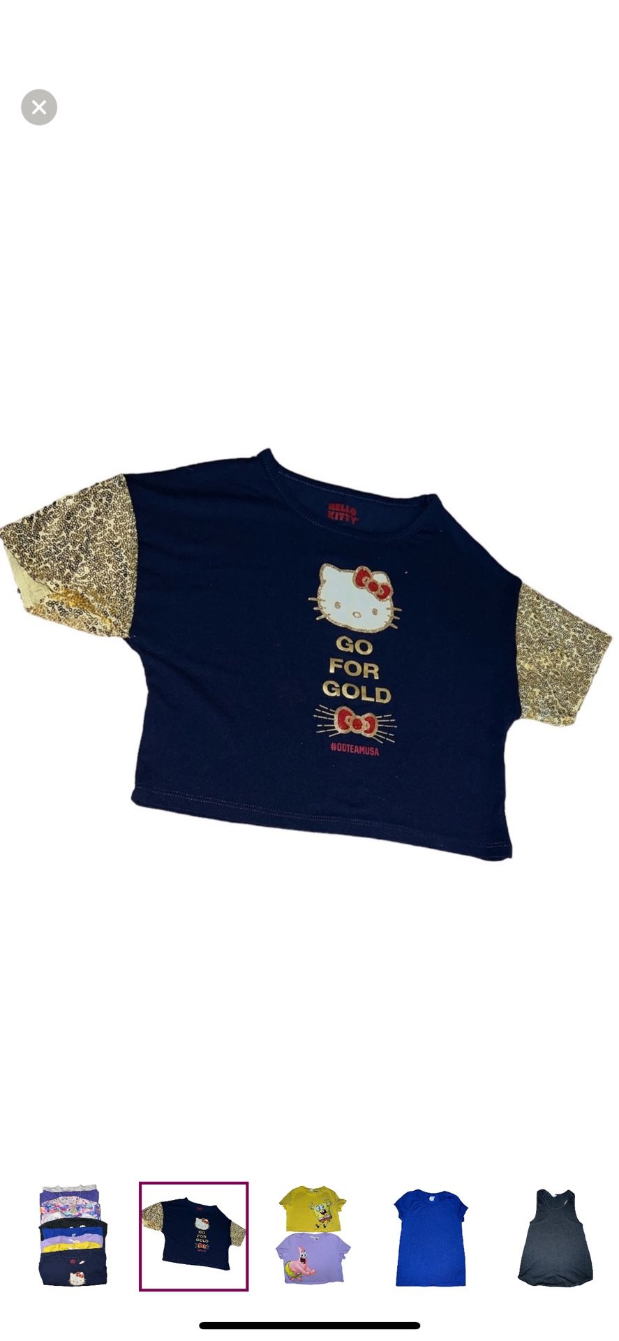 10 girls t-shirts/crop tops size 6/7 $10 Or Best Offer