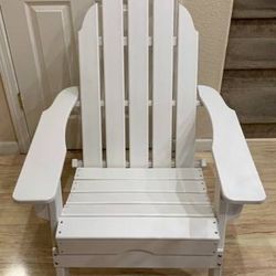 New LuXeo Balboa Adirondack Folding Chair Polywood Patio Furniture