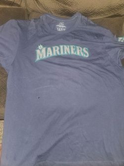 3x mariners t shirt stitched logos
