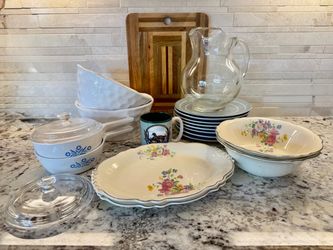 Farmhouse Style Vintage & Current Hosting Set - 21 Items