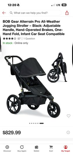 Brand new BOB All weather jogging stroller