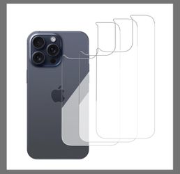  Glass Back Screen Protector Compatible For IPhone 15 Pro Max / 14 Pro Max 