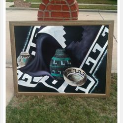 “Tribal Artifacts” Canvas Painting by Dennis Blair