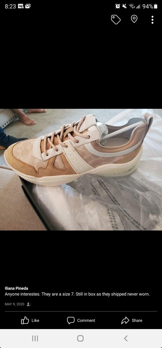 New Never Worn, Size 7 Coach Shoes 