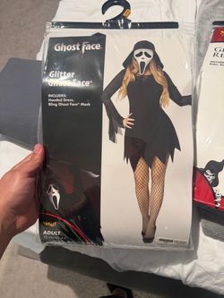 Glitter Ghost Faces Halloween costume