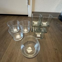 New Glasses Vases $5 Each Or $30 For All 