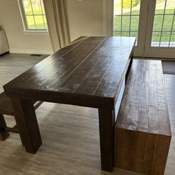 Solid Wood 10 Seater Dining Table 