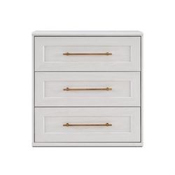 mopio Blake 3 Drawer Dresser for Bedroom, Chest of Drawers, Wood Organizer, Modern Farmhouse, Tall Night Stand, Enhanced Safety, Sturdy Compliant (1, 