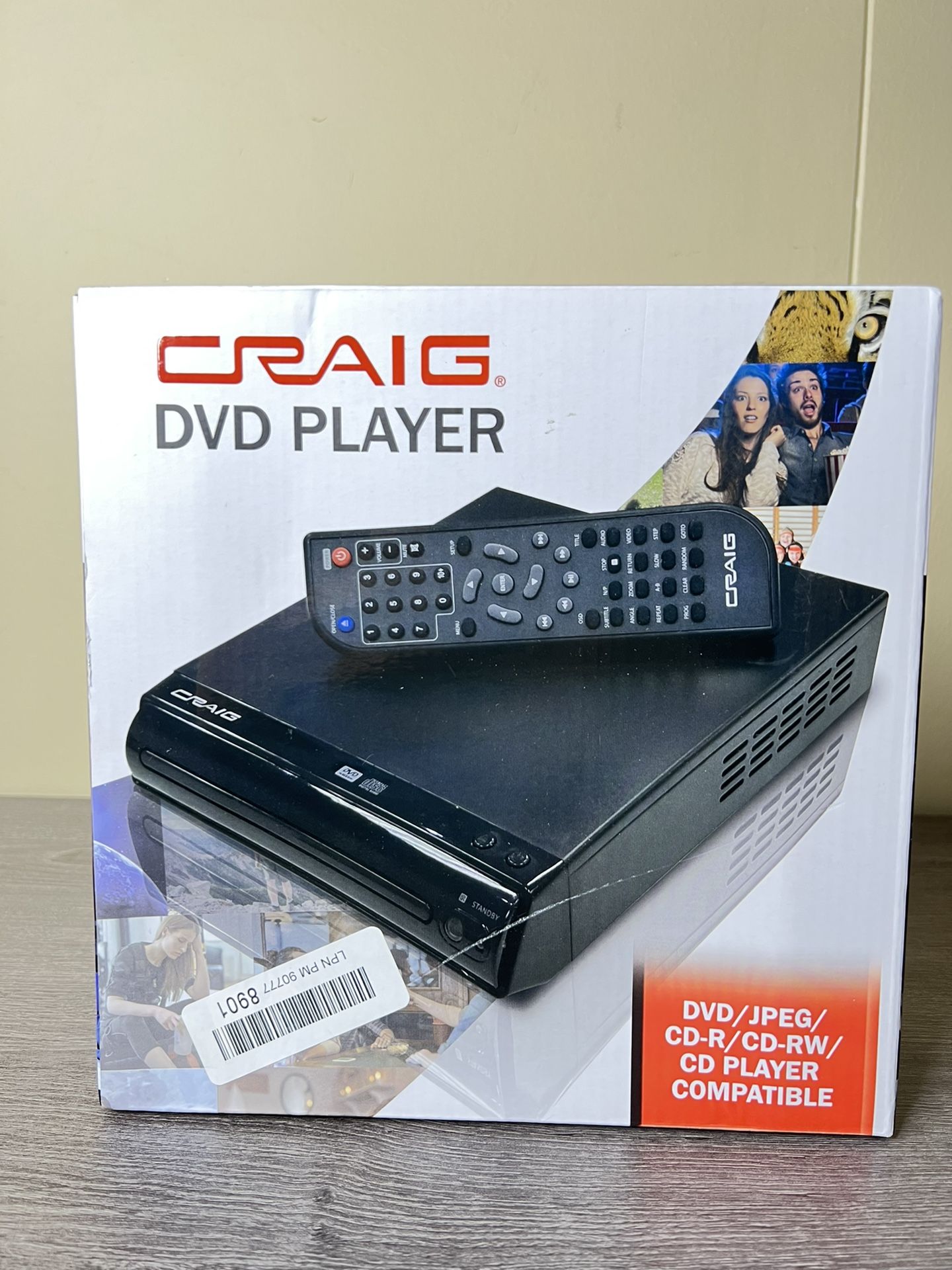 Craig CVD512a Compact DVD Player with Remote in Black