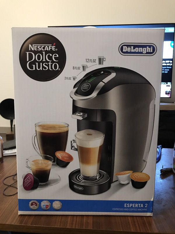 NESCAF Dolce Gusto Coffee Machine, Esperta 2, Espresso, Cappuccino and  Latte Pod Machine 