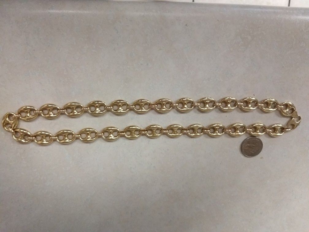 10k gold chain 1/2 in thick 50 grams