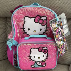 Hello Kitty 5 Piece Set Backpack