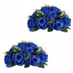 Inweder Flower Centerpieces For Wedding Tables: Wedding Table Decorations Royal Blue Flower Balls Centerpieces For Engagement Cerebration Party Center