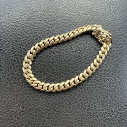 14kt Gold Miami Cuban Bracelet 