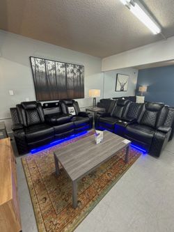 2PC Power Reclining Living Room Set – Sofa + Loveseat