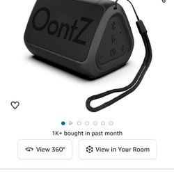 OontZ Angled  Water Resistant Bluetooth Speaker 