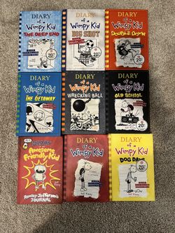 Diary Of A Wimpy Kid Set Of 9 Books