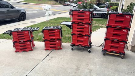 Milwaukee PACKOUT Drawer Units & Side Shelves – $140 Each