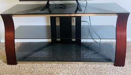 Accent Table with two Glass shelves