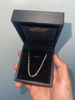 14k Gold Solid D.C Valentino Chain 2mm 18in