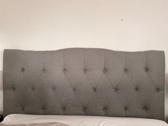 Gray Tufted Upholstered Headboard