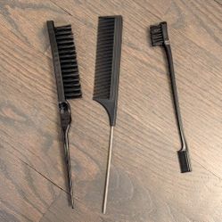 Hair Styling Tool Set, 3 Piece, Black