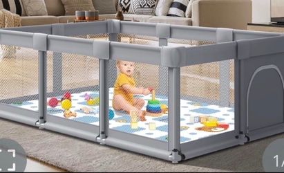 Baby playpen with mat  Open box