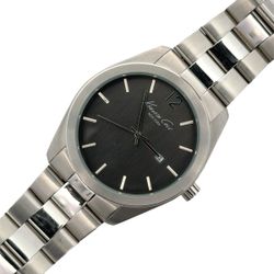 Kenneth Cole New York Men’s Stainless Steel Quartz Watch Black Dial Date (A1D024299)