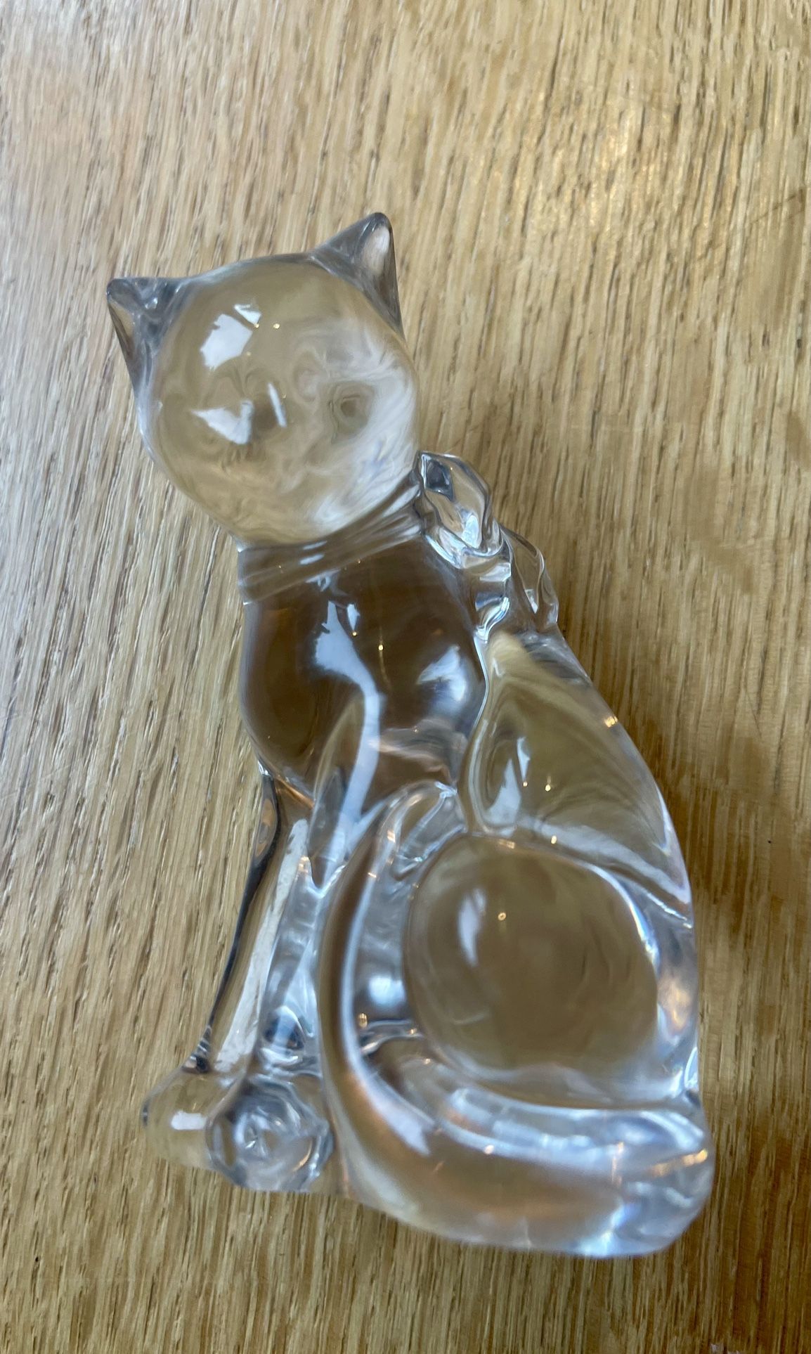 Small Chech Clear Cat Figurine