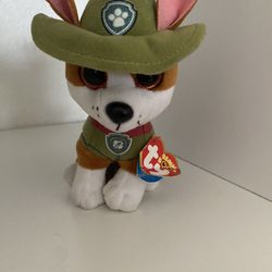TY Beanie Boos 6" TRACKER Paw Patrol Chihuahua Dog Plush MWMTs Ty Heart Tags