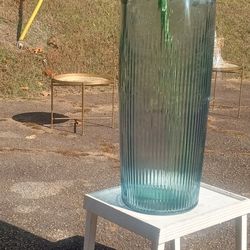 New Recycled Glass Floor Vase High Quality Masterpiece Thick And Elegant Made In Portugal Heavy Duty 