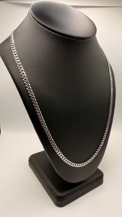Silver flat Curb Link Chain