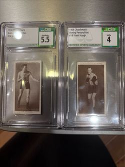 1938 Churchman's Boxing Personalities CSG Graded Lot