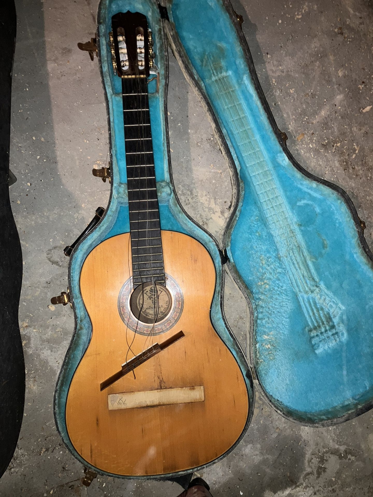 Japanese Guitar And Case