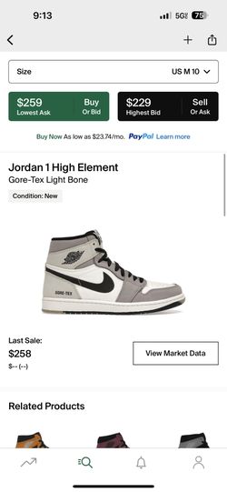 Jordan 1 High Element Gore-Tex Light Bone
