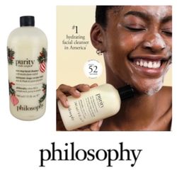 NEW!  Philosophy Purity One-Step Facial Cleanser Holiday Collection (32 fl oz)