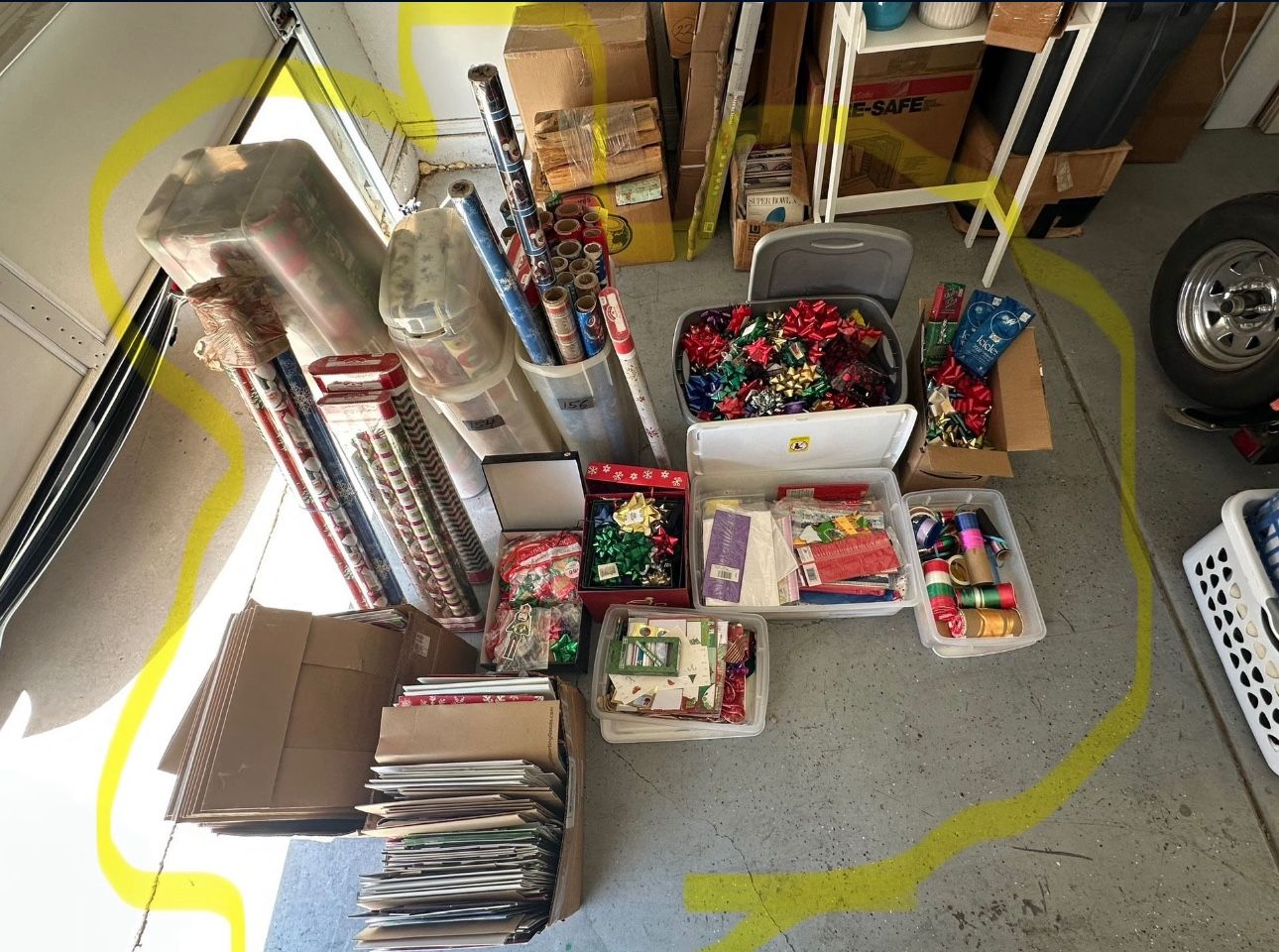 Holiday Gift Wrapping, Bows And Boxes