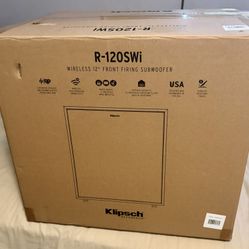 Klipsch R-120SWi Wireless Subwoofer – 12 In. Driver | 400W Peak | Deep, Chest-Rattling Bass