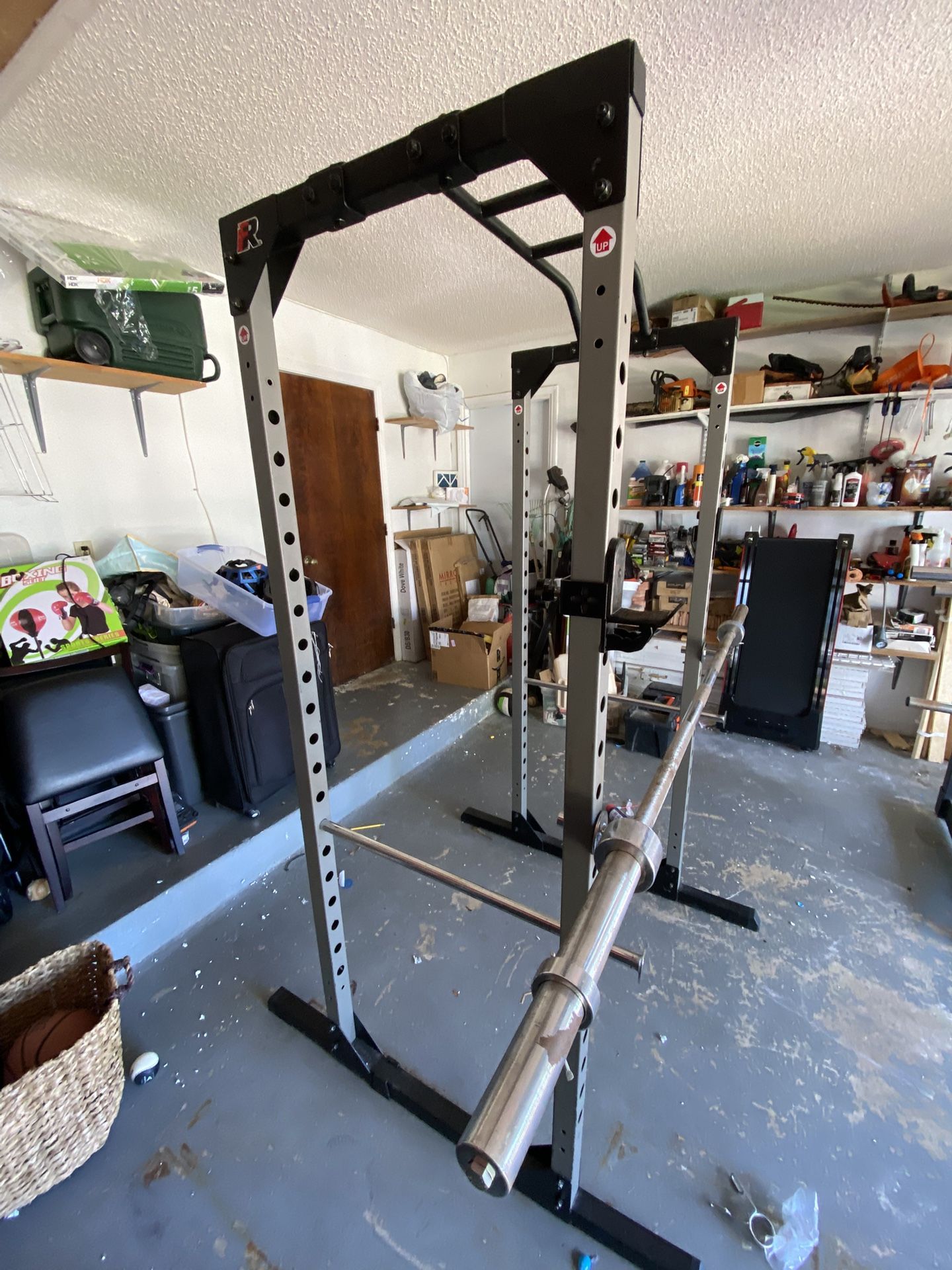 Fitness Reality Squat Rack and Bar