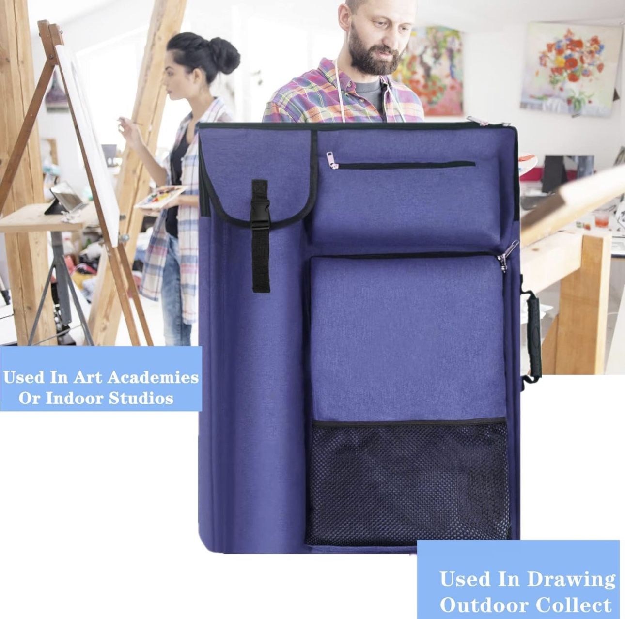 BRAND NEW 18” x 24” Portfolio Bag For Artwork/Board/project/drawing,Artist Backpack