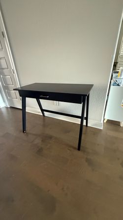 Black Writing Desk with Drawer