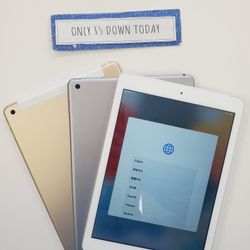 Apple iPad 5th Gen Tablet  - Pay $1 DOWN AVAILABLE - NO CREDIT NEEDED