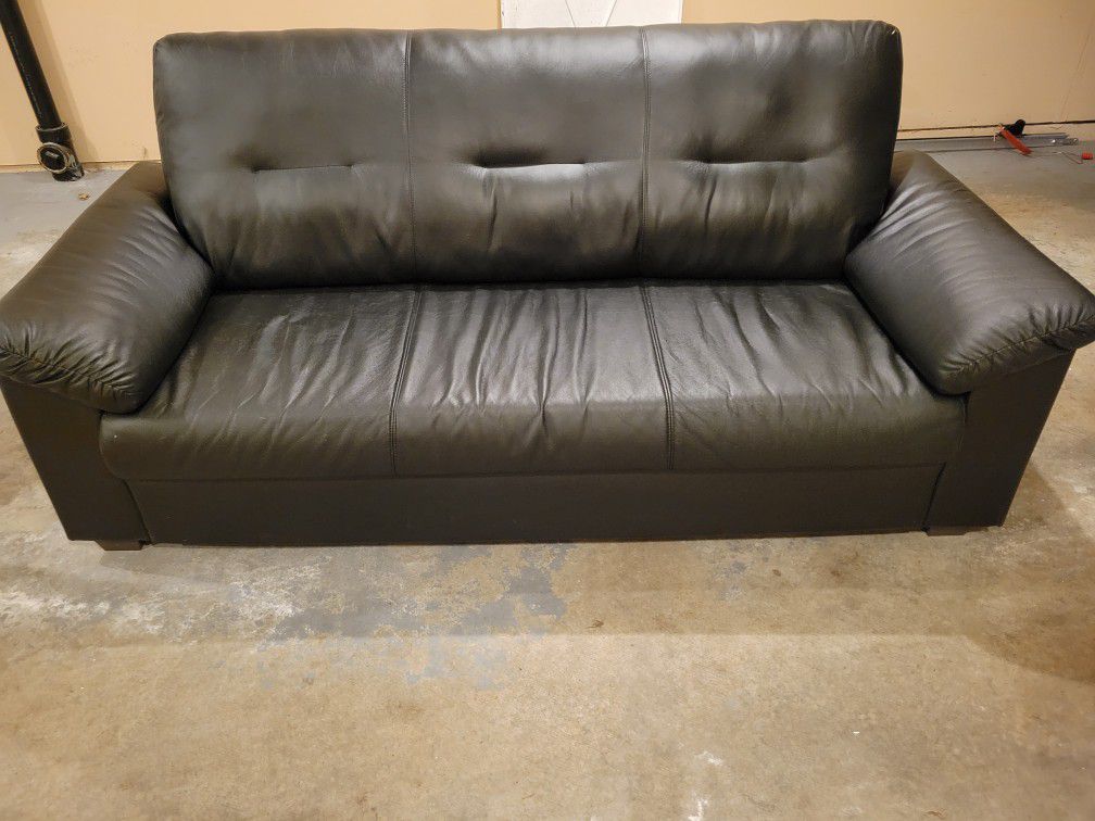 Ikea Black 3 Seater Couch