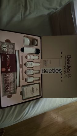 Beetles Press On Nail Kit-Short Square French Tip Press