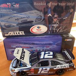 #12 Ryan Newman Alltel Rookie of the year 2002 Ford Taurus Action 1:24 Nascar