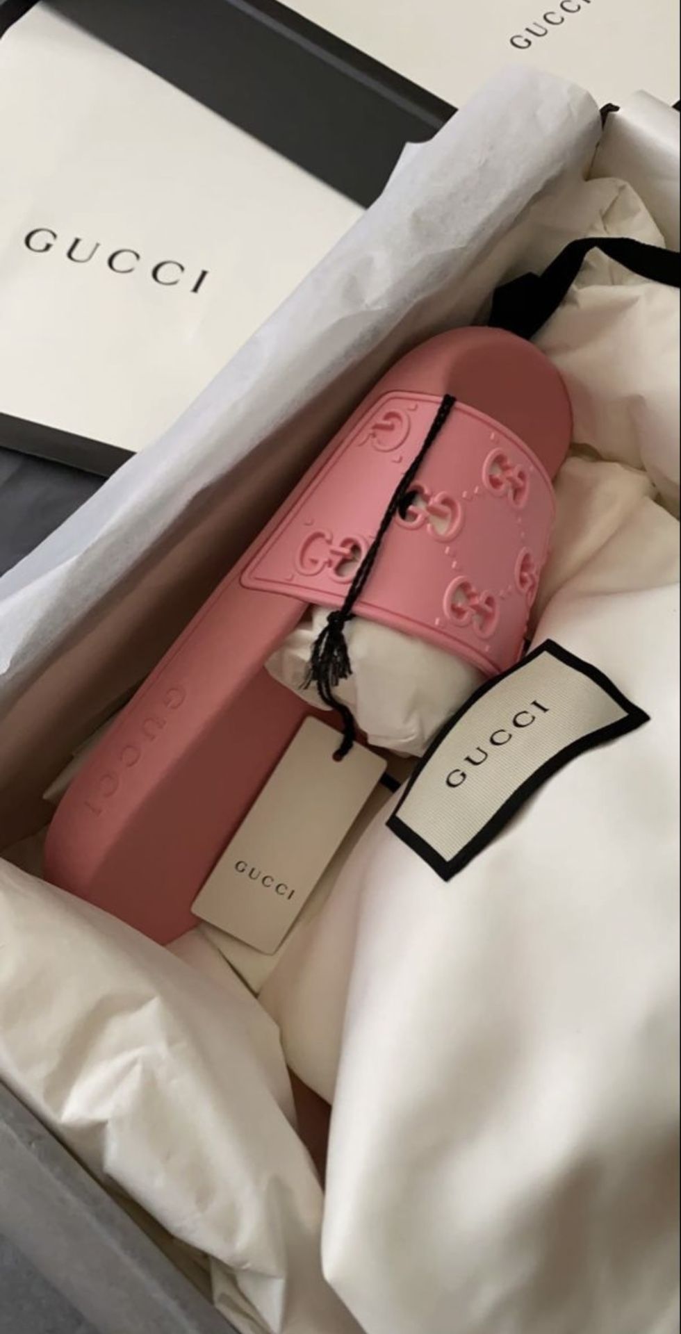 Pink Gucci Slides 